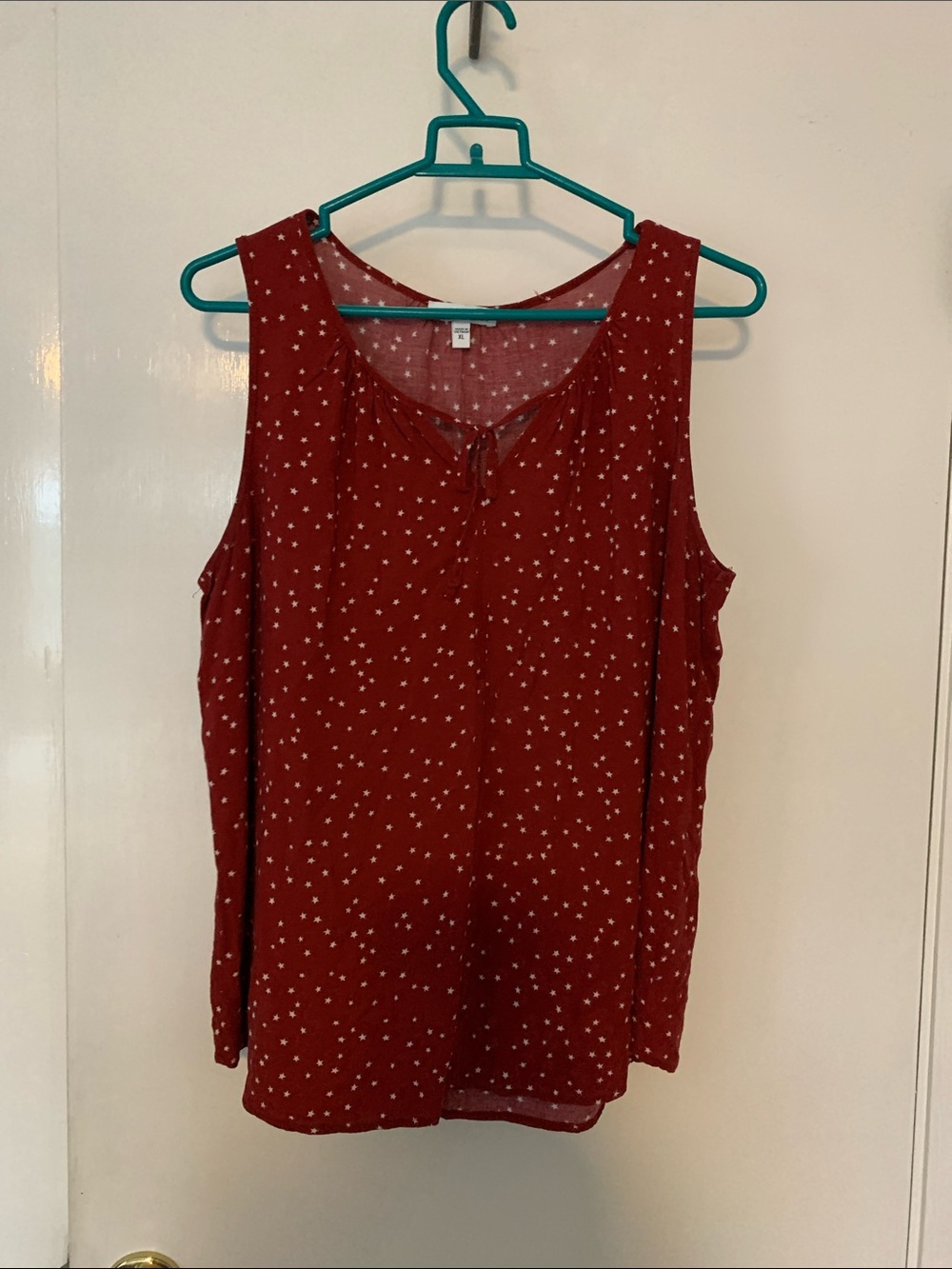 Women’s Red Star Print Tank Top